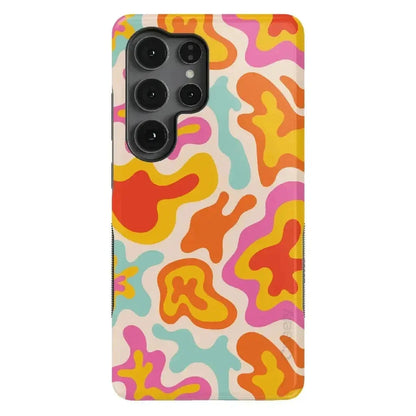 Tropical Color Splash | Abstract Retro Samsung Case Samsung Case Casetry Bold Flex + MagSafe® Galaxy S25 Ultra