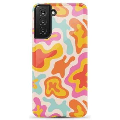 Tropical Color Splash | Abstract Retro Samsung Case