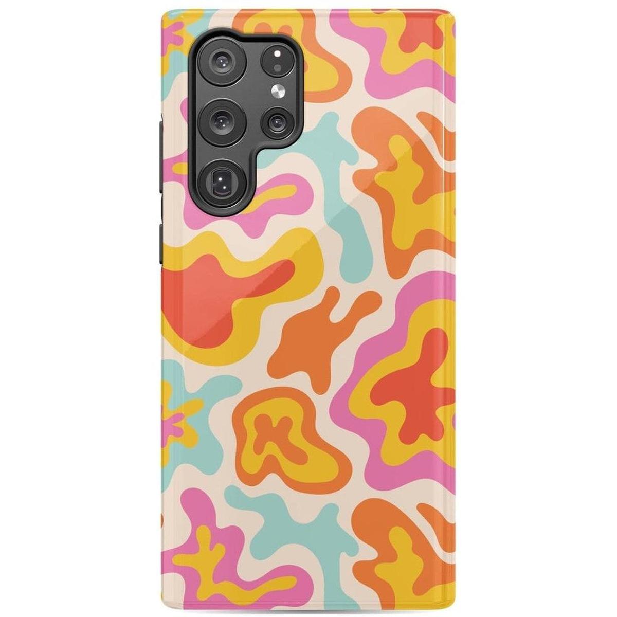Tropical Color Splash | Abstract Retro Samsung Case