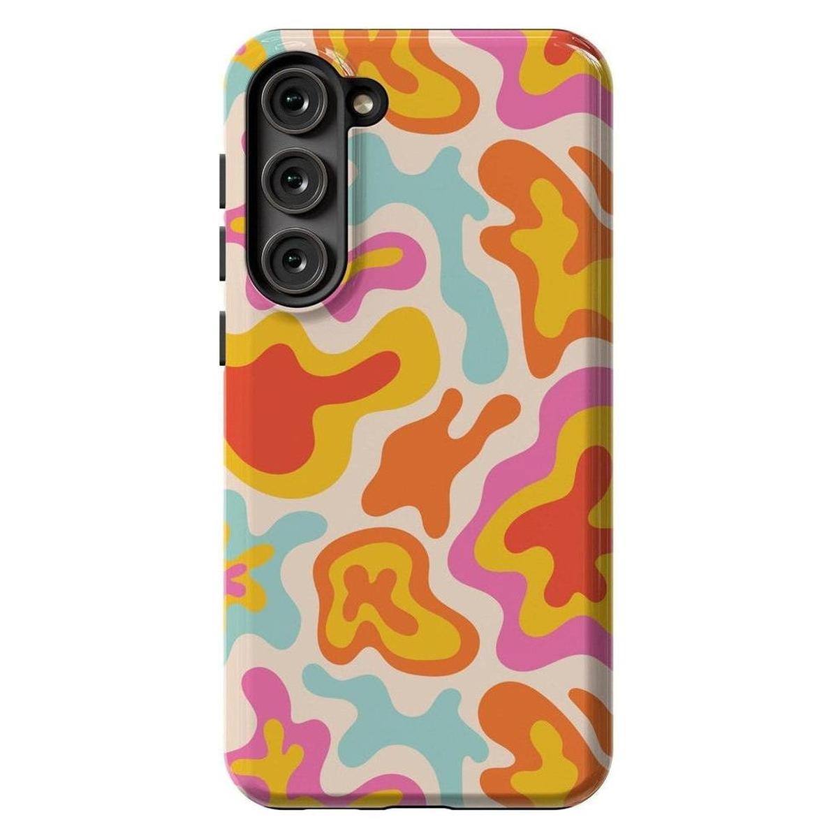 Tropical Color Splash | Abstract Retro Samsung Case