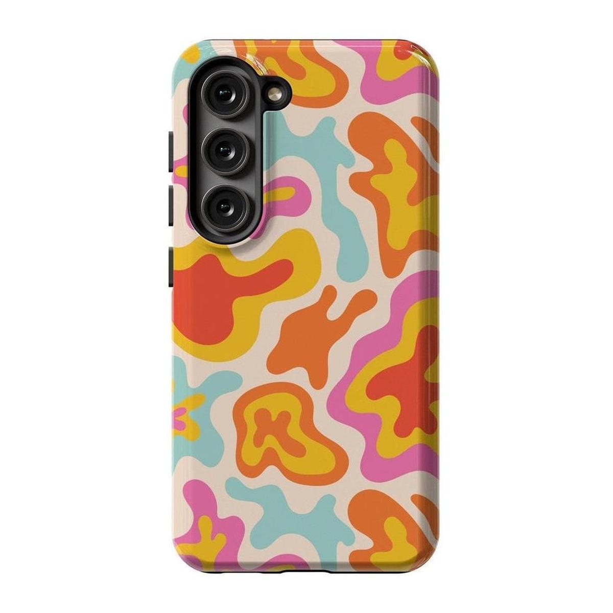Tropical Color Splash | Abstract Retro Samsung Case