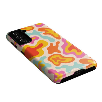 Tropical Color Splash | Abstract Retro Samsung Case Samsung Case Casetry