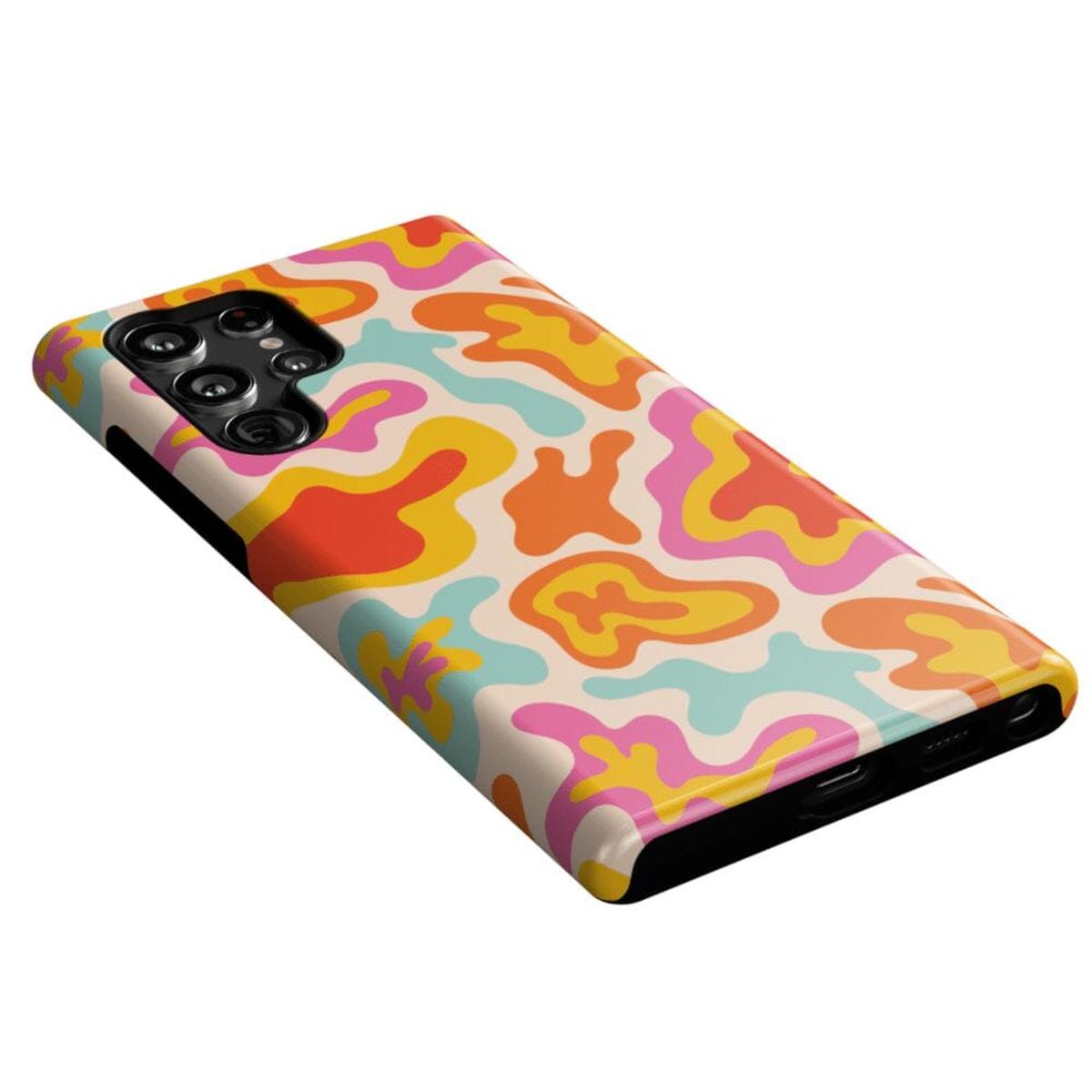 Tropical Color Splash | Abstract Retro Samsung Case Samsung Case Casetry