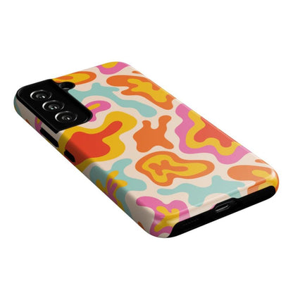 Tropical Color Splash | Abstract Retro Samsung Case Samsung Case Casetry