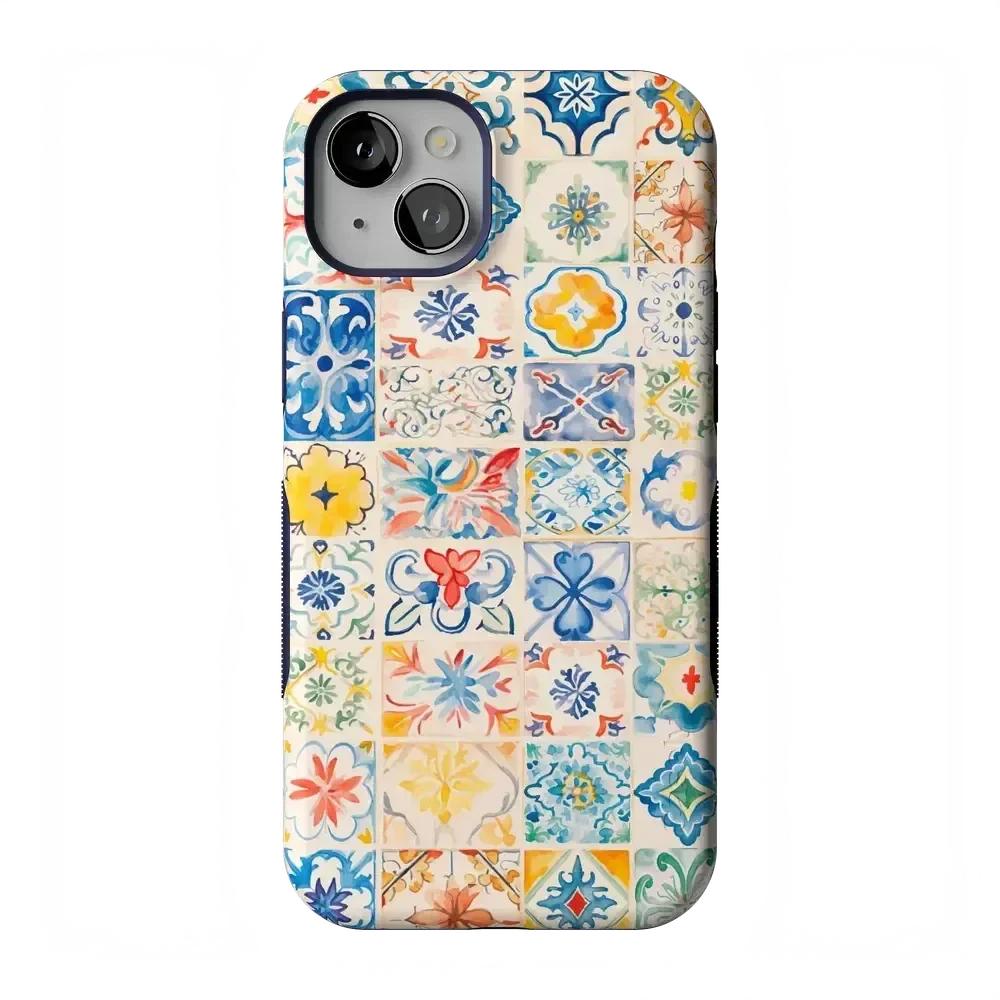 Tuscan Tiles | Dolce Vita Case iPhone Case get.casely Bold Flex + MagSafe® iPhone 15 Plus