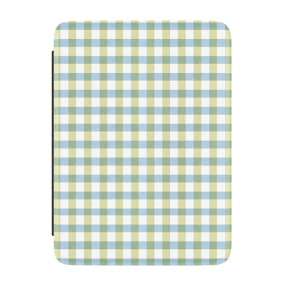 Pastel Picnic | Blue & Green Gingham Kindle Case