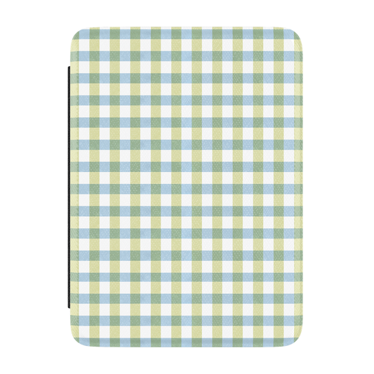 Pastel Picnic | Blue & Green Gingham Kindle Case