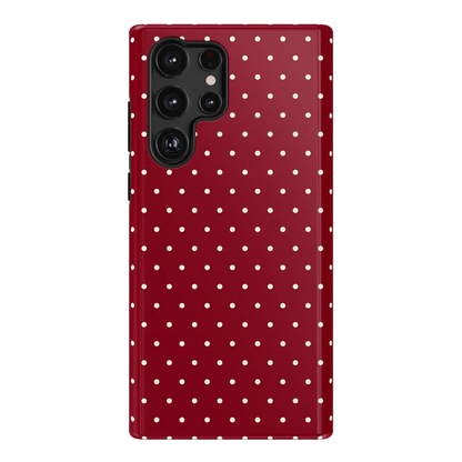 On the Dot | Maroon Polka Dot Case