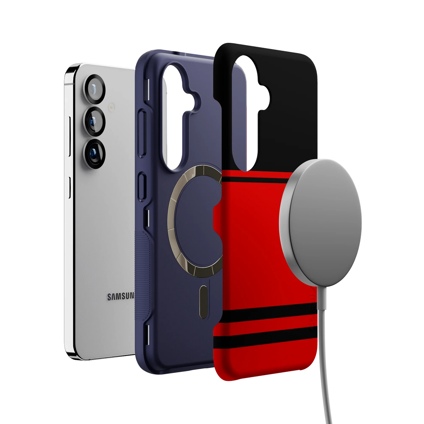Storm Warning | Black & Red Stripes Case