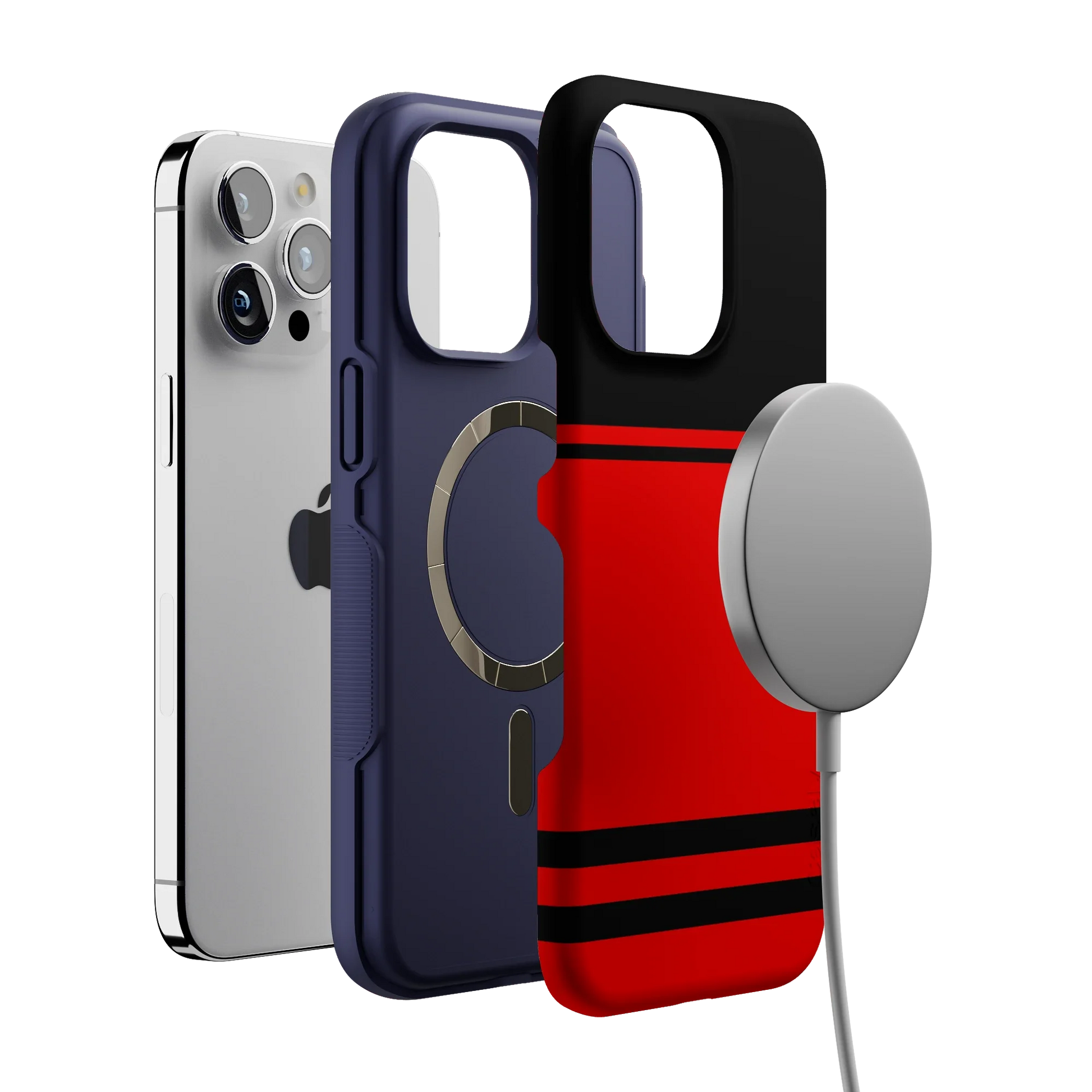Storm Warning | Black & Red Stripes Case