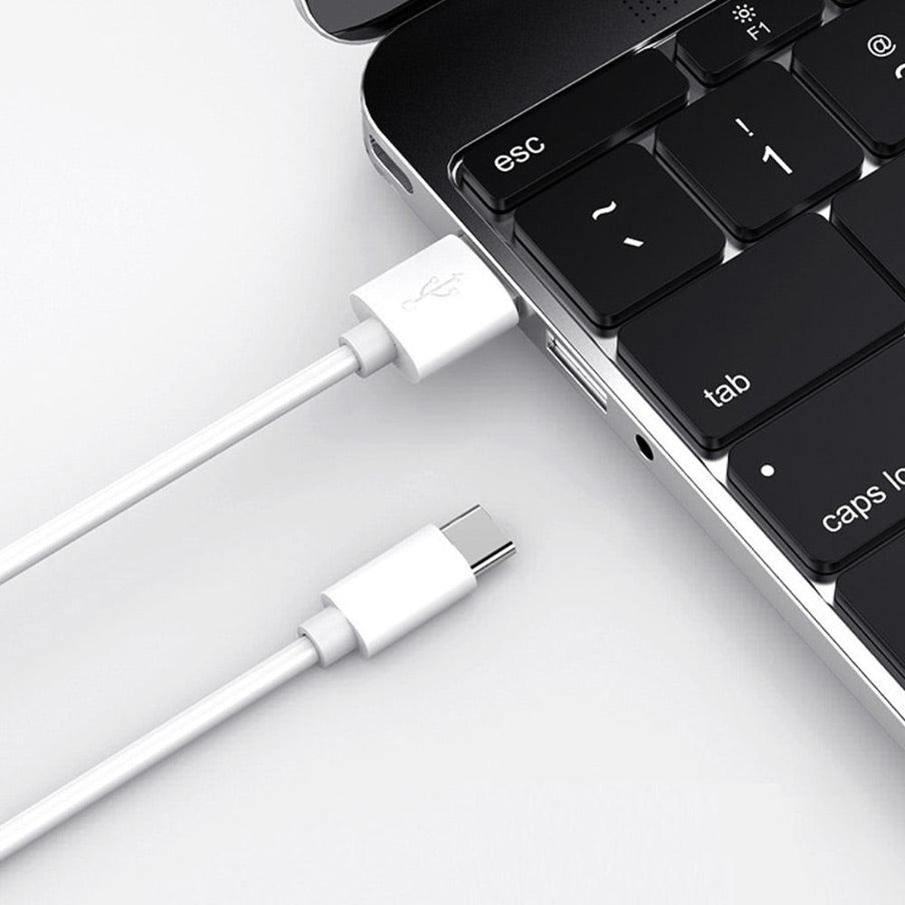 USB to USB-C Power Pod Charging Cord - White Charging Cable get.casely