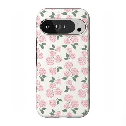 Nantucket Cottage | Pink Hydrangea Case - Google Pixel 9 Pro XL