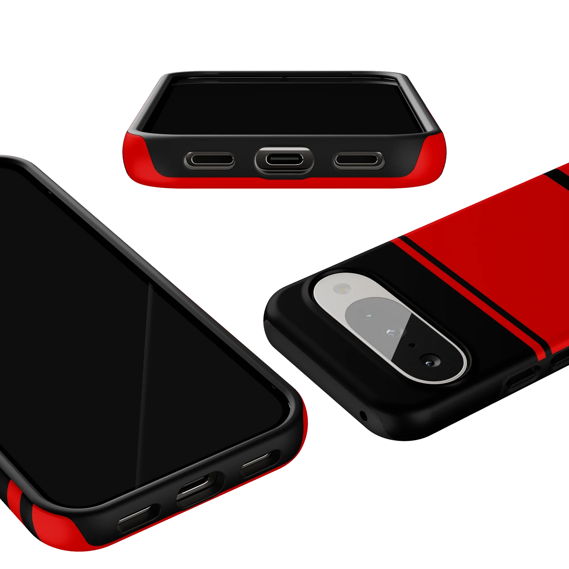 Storm Warning | Black & Red Stripes Case