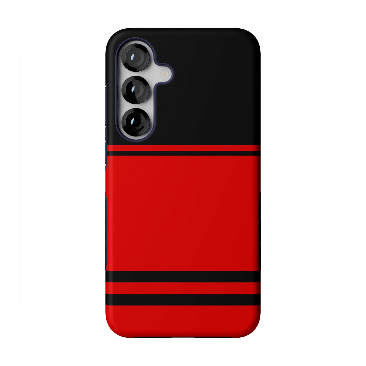 Go Canes | Black & Red Striped Case - Galaxy S25 Plus