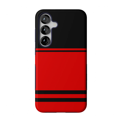 Go Canes | Black & Red Striped Case - Galaxy S25 Plus