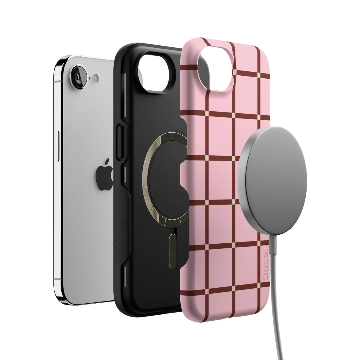 Uptown Gridlock | Pink Checkerboard Case