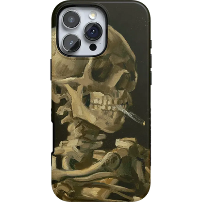 Van Gogh | Head of a Skeleton with a Burning Cigarette Phone Case iPhone Case Van Gogh Museum Bold + MagSafe® iPhone 16 Pro Max
