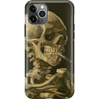 Van Gogh | Skull of a Skeleton with Burning Cigarette Phone Case iPhone Case Van Gogh Museum Classic iPhone 11 Pro Max
