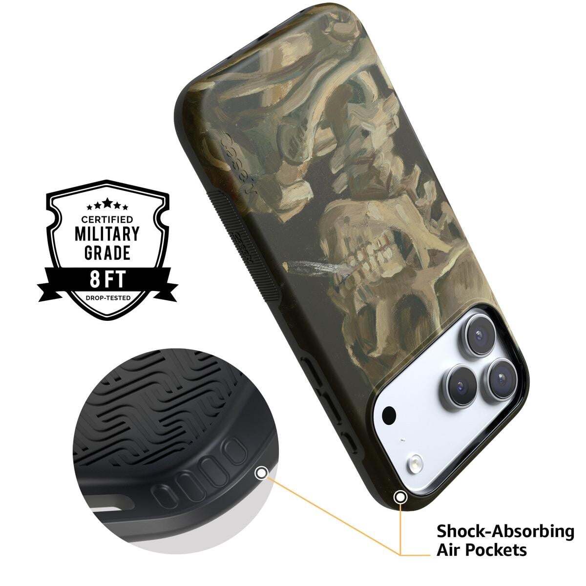 Van Gogh | Head of a Skeleton with a Burning Cigarette Phone Case iPhone Case Van Gogh Museum