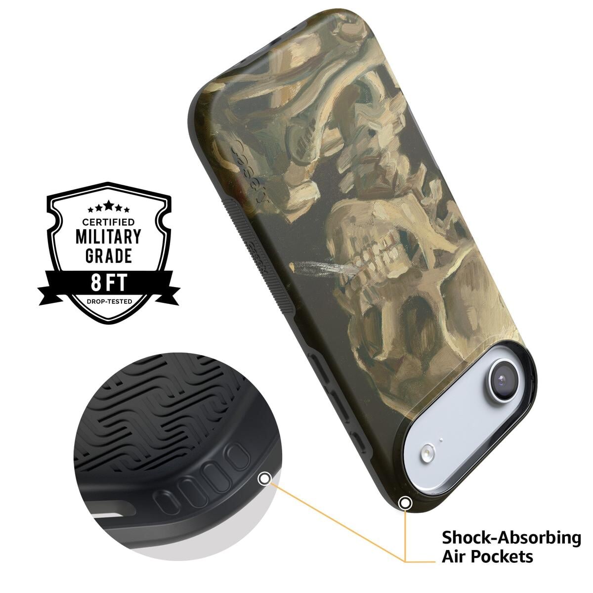 Van Gogh | Head of a Skeleton with a Burning Cigarette Phone Case iPhone Case Van Gogh Museum
