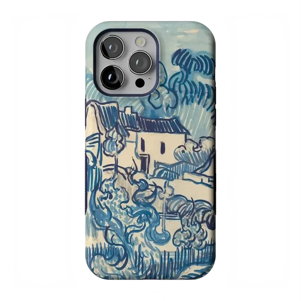Van Gogh | Landscape With Houses Phone Case iPhone Case Van Gogh Museum Bold Flex + MagSafe® iPhone 14 Pro Max
