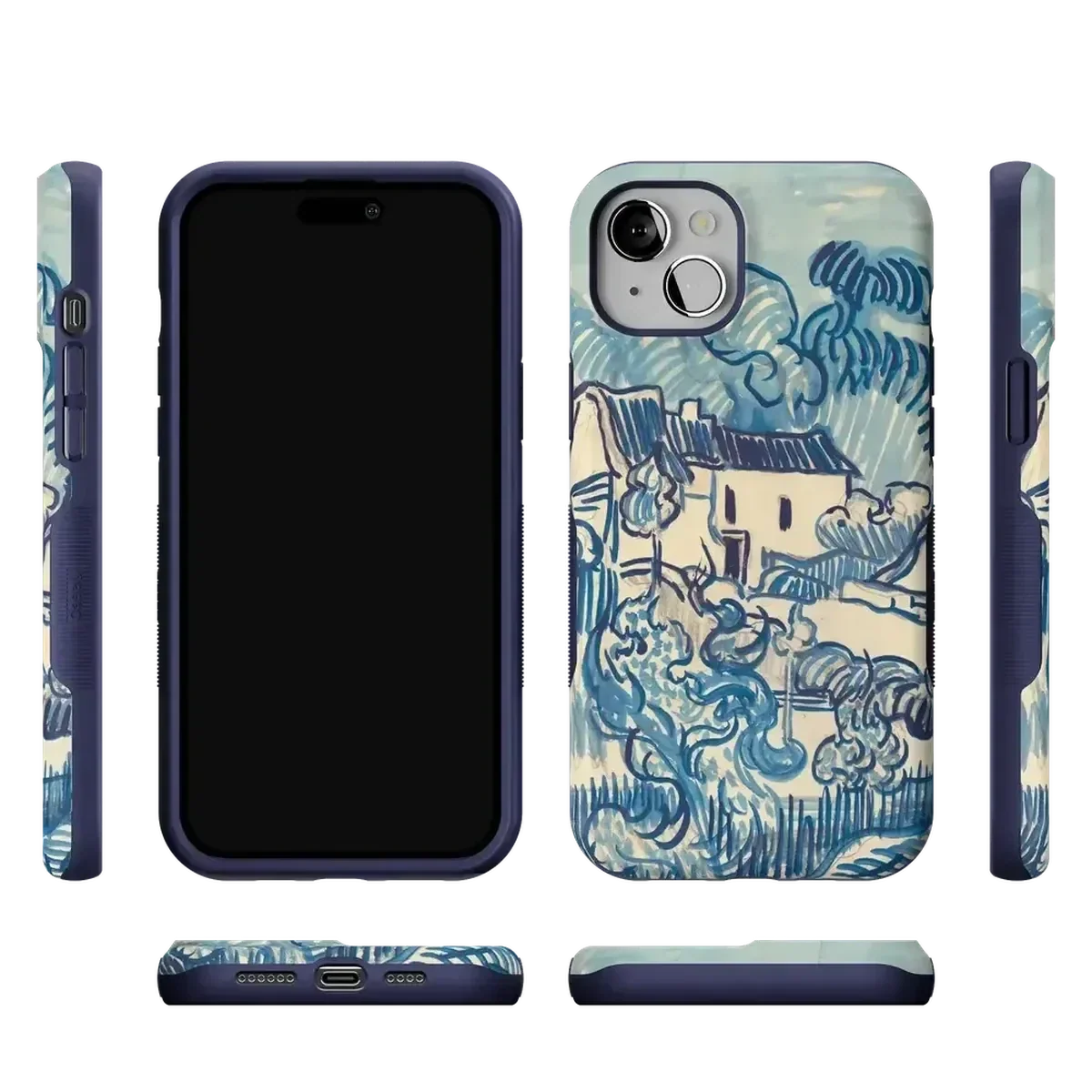 Van Gogh | Landscape With Houses Phone Case iPhone Case Van Gogh Museum
