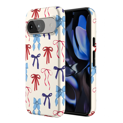 American Girlie | Red White & Blue Bows Case
