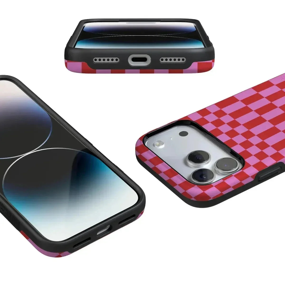 Vibe Check | Pink Checkerboard Case Phone Case Casetry