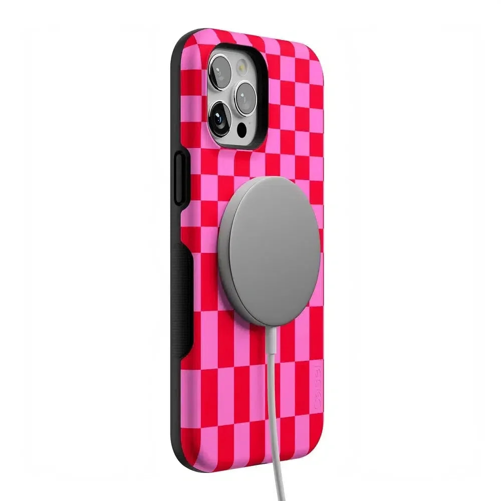 Vibe Check | Pink Checkerboard Case Phone Case Casetry