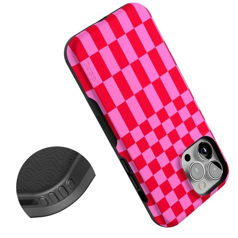 Vibe Check | Pink Checkerboard Case Phone Case Casetry