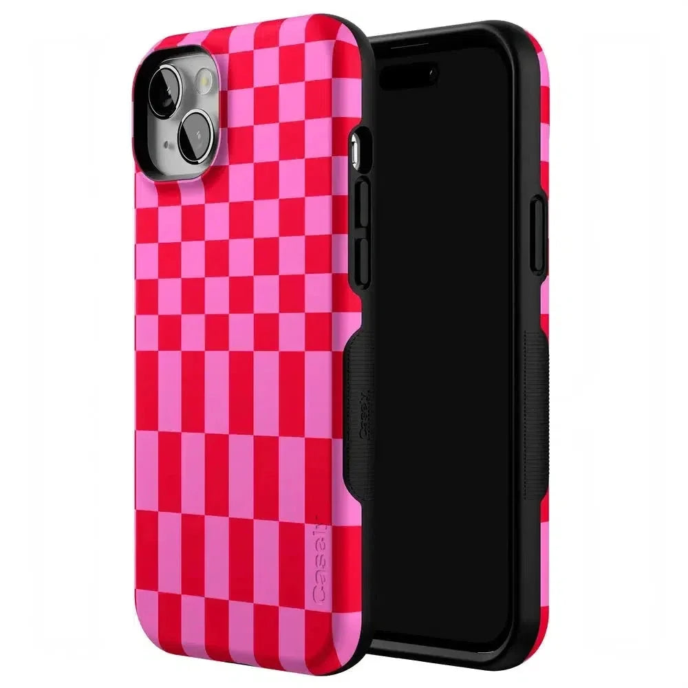 Vibe Check | Pink Checkerboard Case Phone Case Casetry
