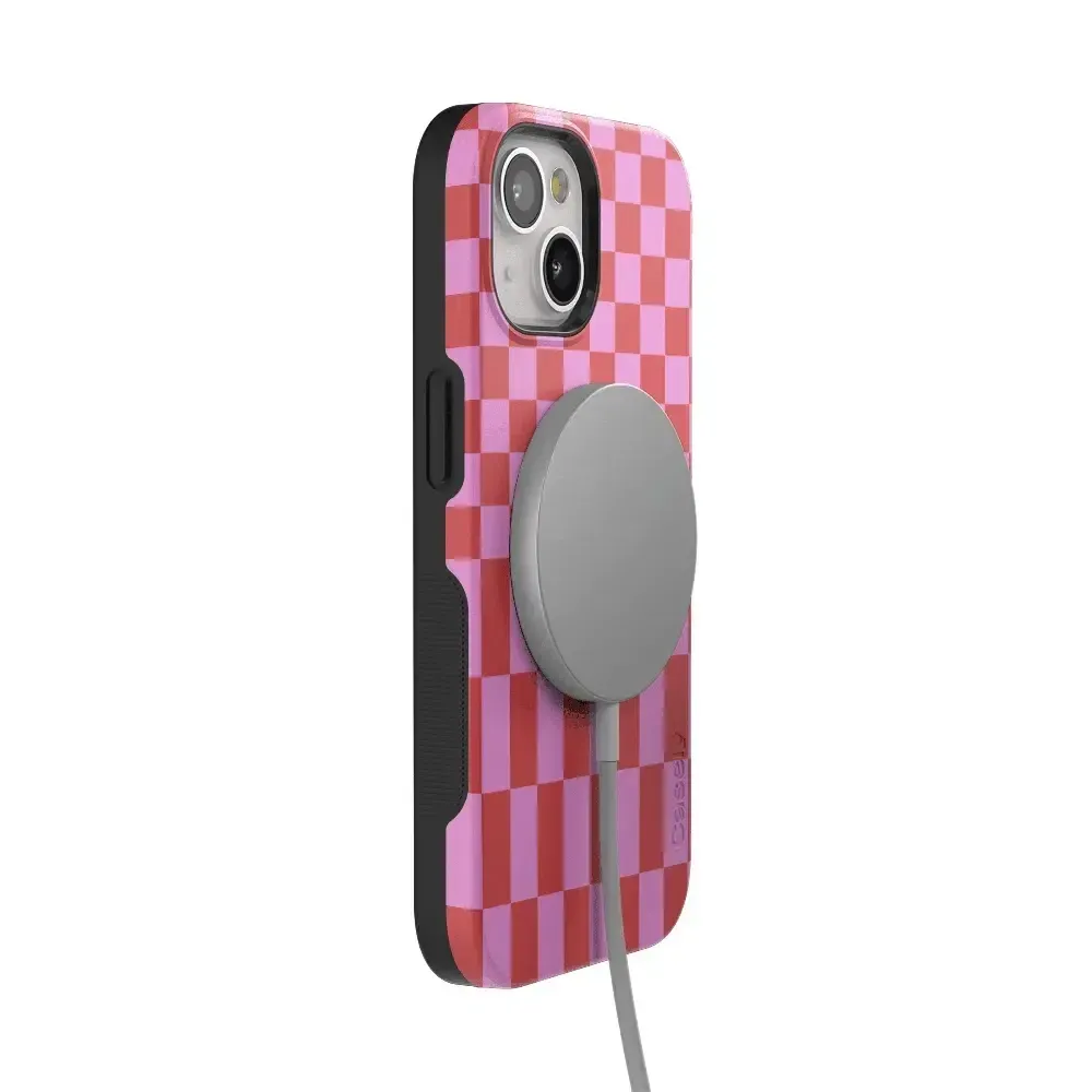 Vibe Check | Pink Checkerboard Case Phone Case Casetry