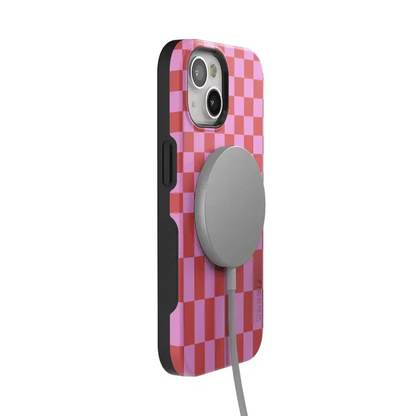 Vibe Check | Pink Checkerboard Case Phone Case Casetry
