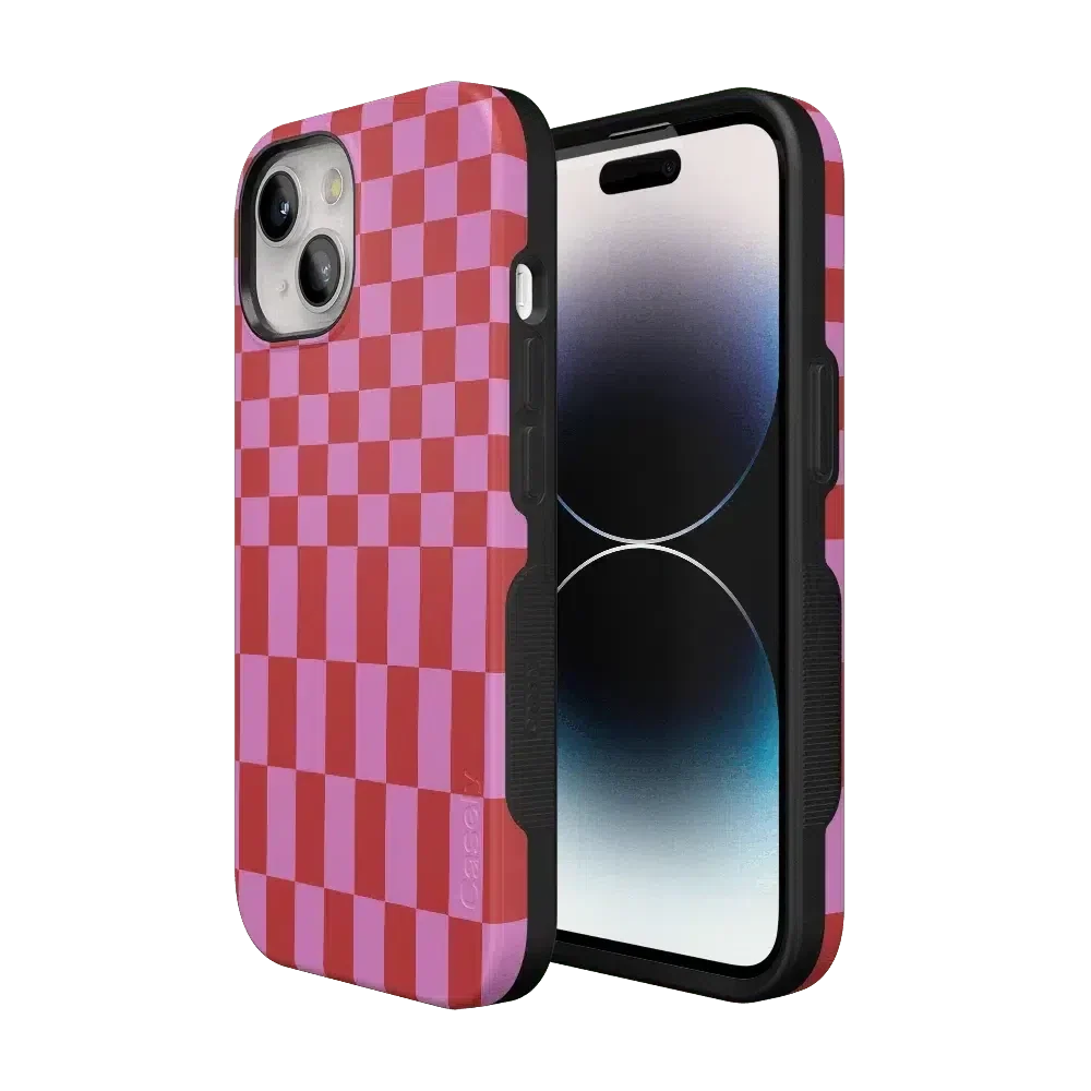 Vibe Check | Pink Checkerboard Case Phone Case Casetry
