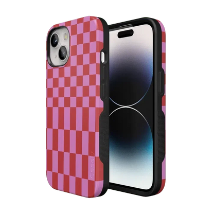 Vibe Check | Pink Checkerboard Case Phone Case Casetry