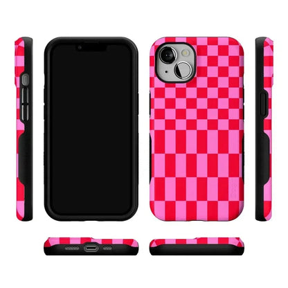 Vibe Check | Pink Checkerboard Case Phone Case Casetry