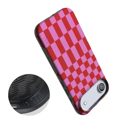 Vibe Check | Pink Checkerboard Case Phone Case Casetry