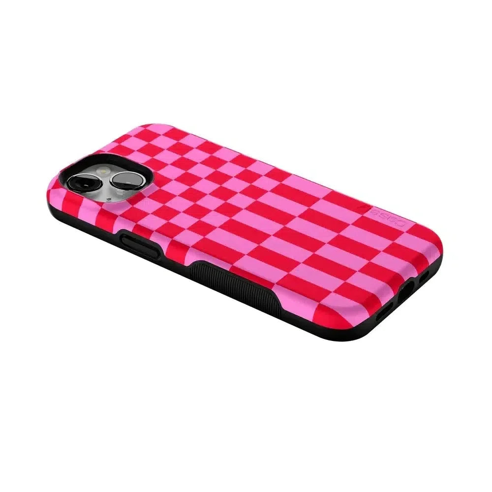 Vibe Check | Pink Checkerboard Case Phone Case Casetry