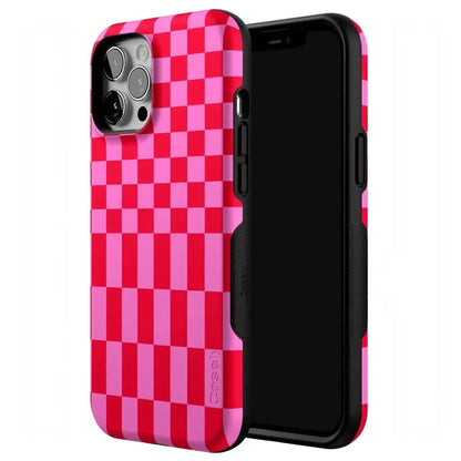 Vibe Check | Pink Checkerboard Case Phone Case Casetry