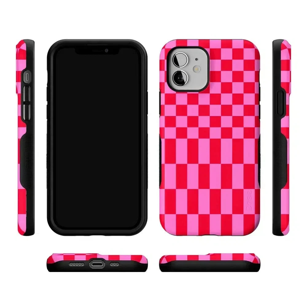 Vibe Check | Pink Checkerboard Case Phone Case Casetry