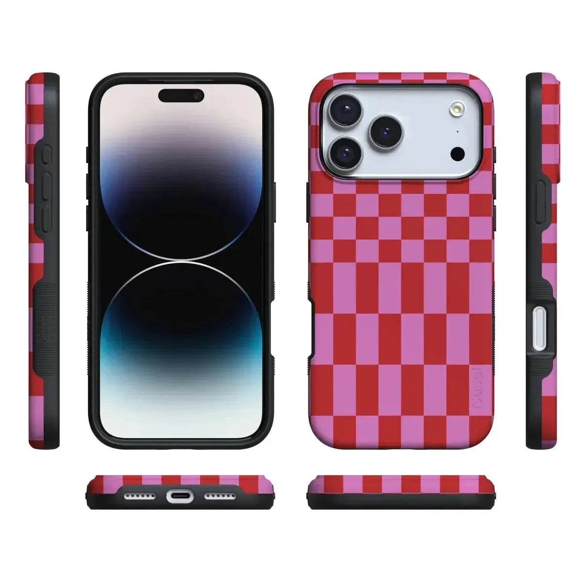 Vibe Check | Pink Checkerboard Case Phone Case Casetry