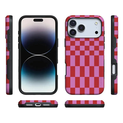 Vibe Check | Pink Checkerboard Case Phone Case Casetry