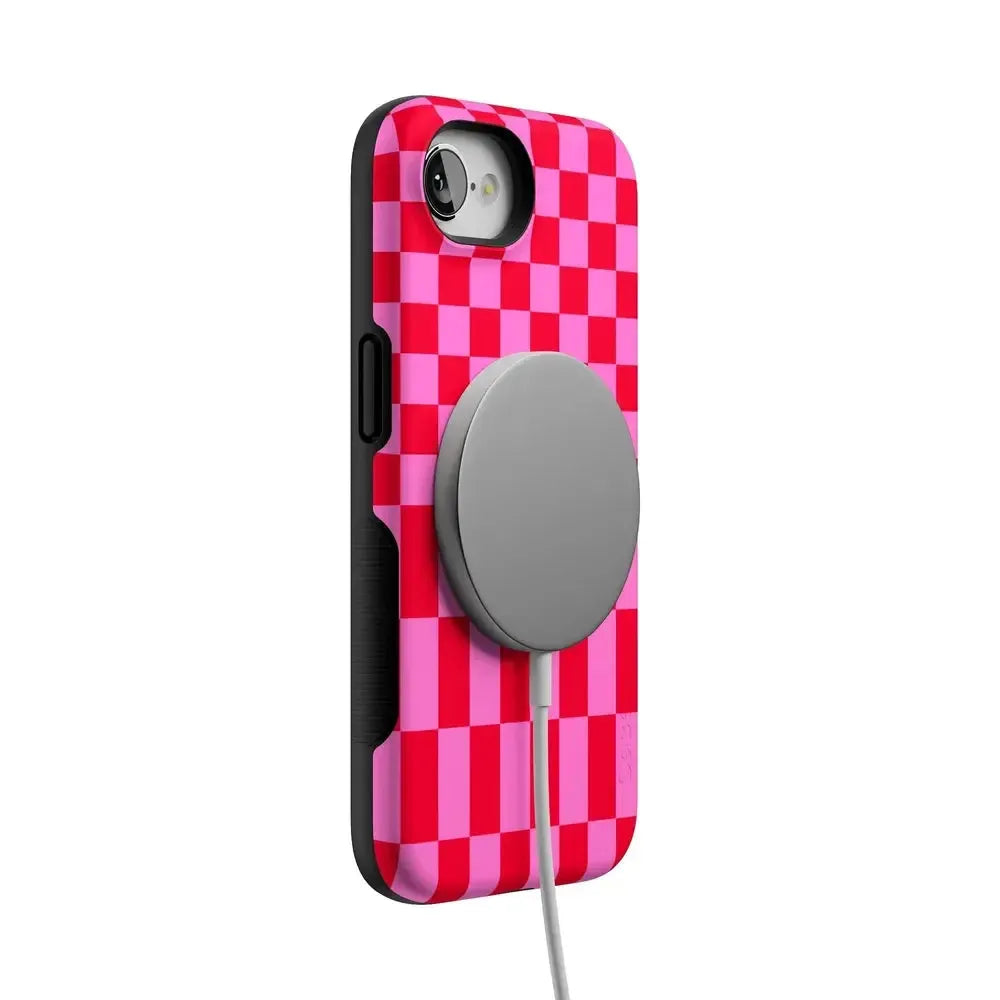 Vibe Check | Pink Checkerboard Case Phone Case Casetry