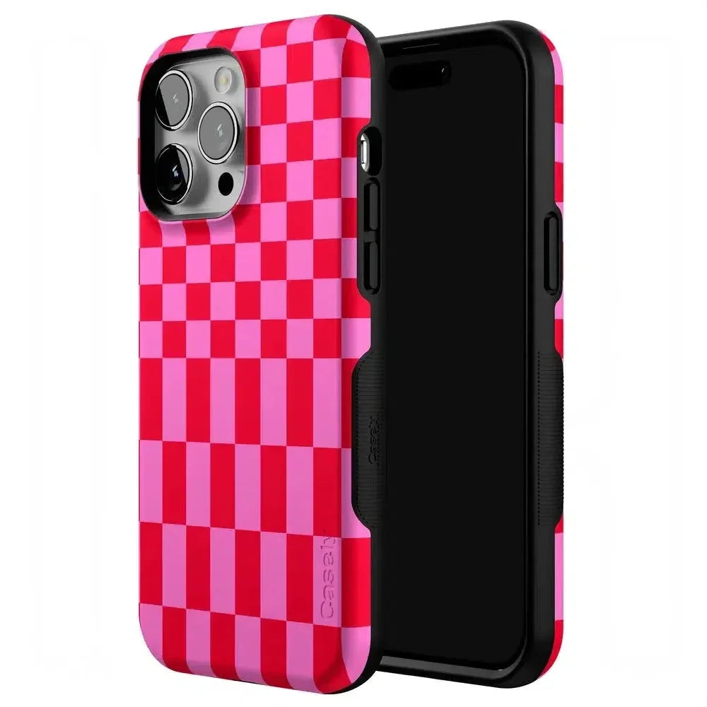 Vibe Check | Pink Checkerboard Case Phone Case Casetry