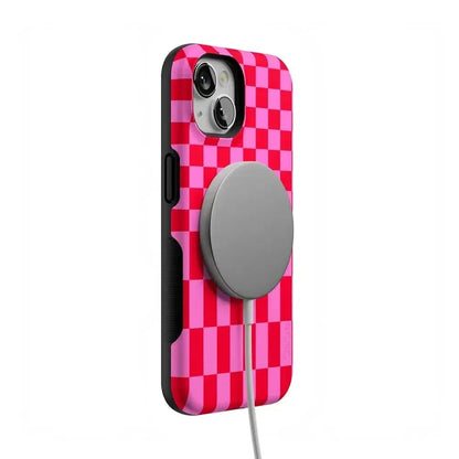 Vibe Check | Pink Checkerboard Case Phone Case Casetry