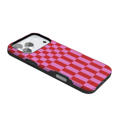 Vibe Check | Pink Checkerboard Case Phone Case Casetry