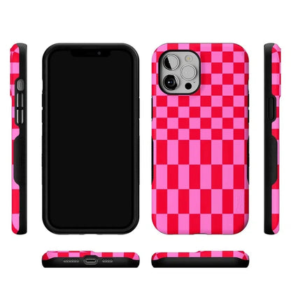 Vibe Check | Pink Checkerboard Case Phone Case Casetry