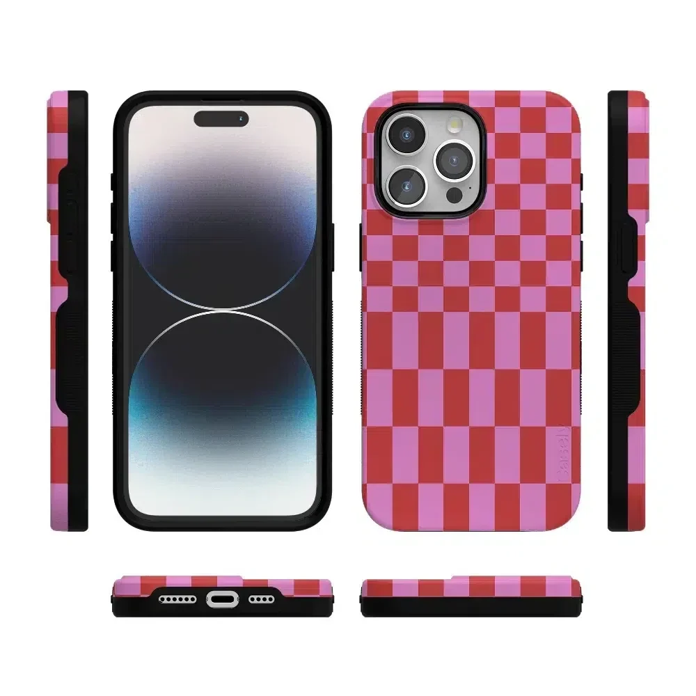 Vibe Check | Pink Checkerboard Case Phone Case Casetry