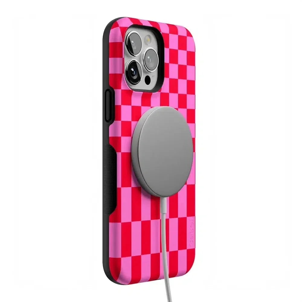 Vibe Check | Pink Checkerboard Case Phone Case Casetry