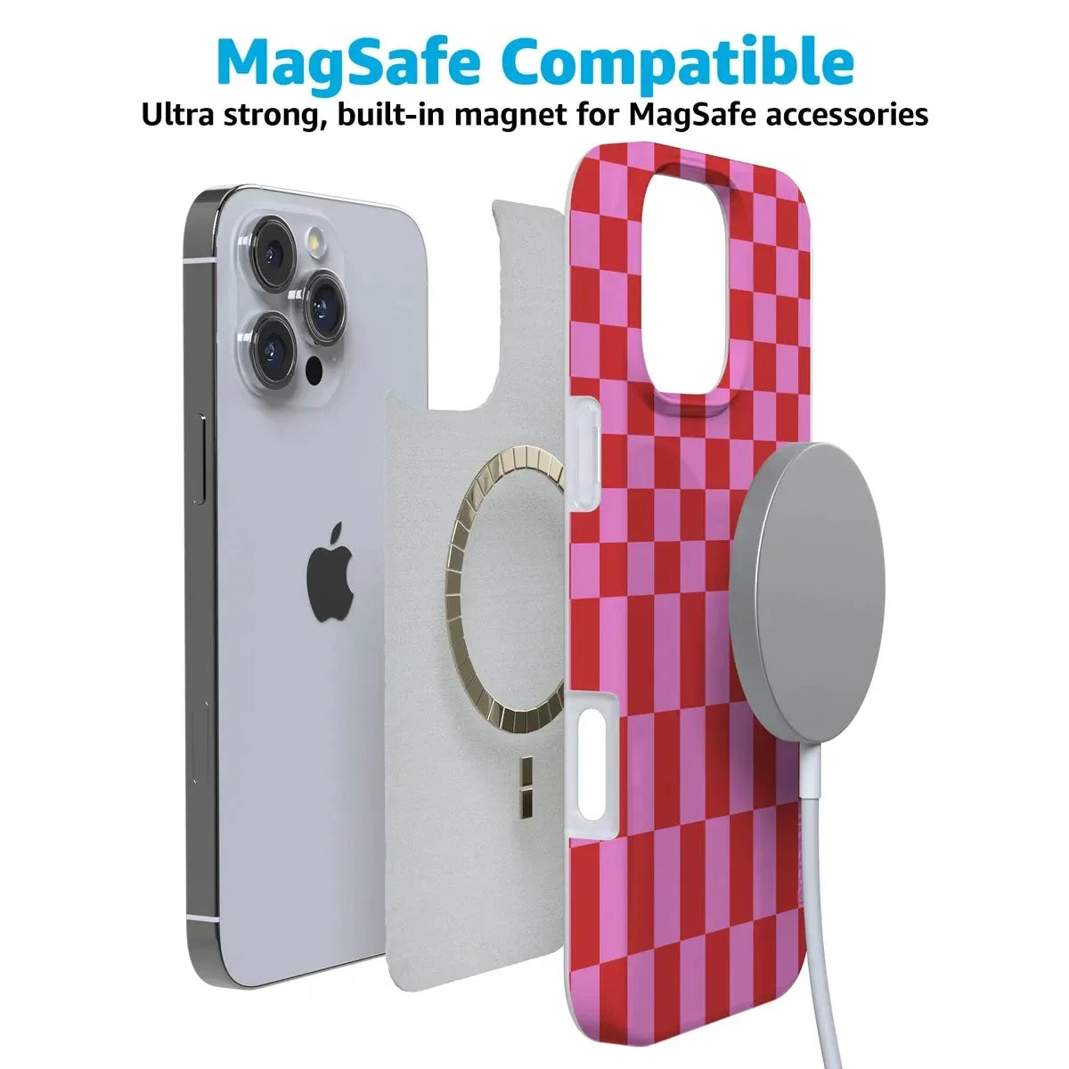 Vibe Check | Pink Checkerboard Case Phone Case Casetry